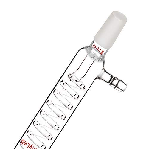 Stonylab Borosilicate Glass Graham Condenser With 24/40 Joint Lab Glass Condensor (300 Mm) #TOP5