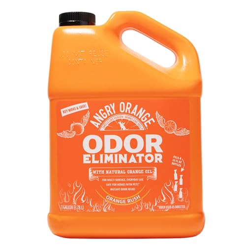 Angry Orange Pet Odor Eliminator for Dog and Cat Urine, Carpet Stains, and Strong Smells – Orange...