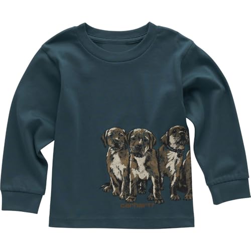 Carhartt Kid's CA6729 Long-Sleeve Puppy T-Shirt - Boys
