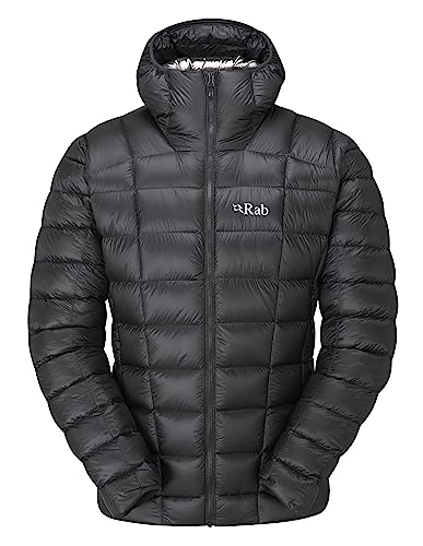Rab Men’s Mythic G Down Jacket Lightweight Insulated Coat for Hiking, Skiing, & Mountaineering - Black - Medium