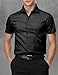 H2H Black Button Down Shirt Men Short Sleeve US S/Asia M (KMTSTS0132)