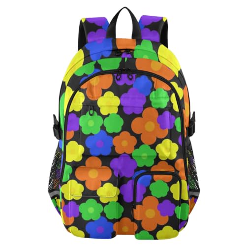 Mochila de negocios grande de 17.5 pulgadas y bolsa de trabajo con diseño de flores