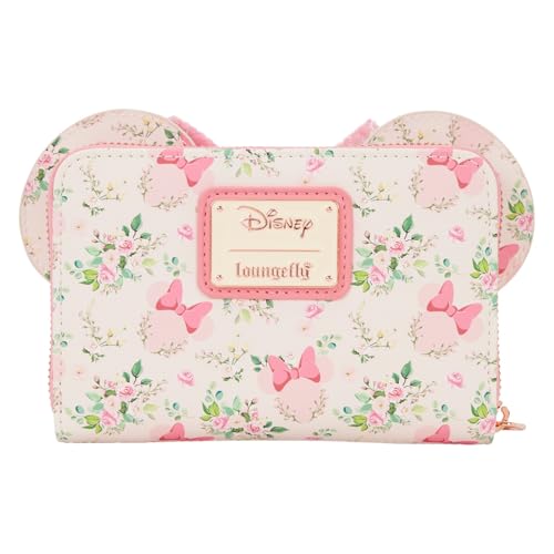 Image of Loungefly Minnie Mouse Floral Zip Around Wallet