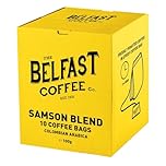 The Belfast Coffee Co. Samson Coffee Bags - Colombian Arabica Blend, x10 Freshly Ground Bags