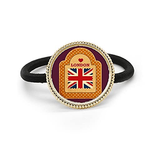 Diadema London Stamp Union Jack accesorio de pelo juvenil plateado