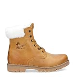 Material: Nobuck Panama Jack Panama 03 Igloo, Zapatos de Cordones Brogue para Mujer, Amarillo (Vintage B1), 38 EU