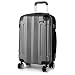 Produktbild KONO 75cm Koffer XL Groß Hartschale Trolley Rollkoffer Reisekoffer mit 4 Rollen 75x47x29cm (Koffer XL, Grau)