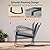 Qsun 3 Pieces Patio Furniture Set Rocking Bistro Set Outdoor Rattan Conversation with Coffee Table for Garden Balcony Backyard Poolside (Grey Cushion)