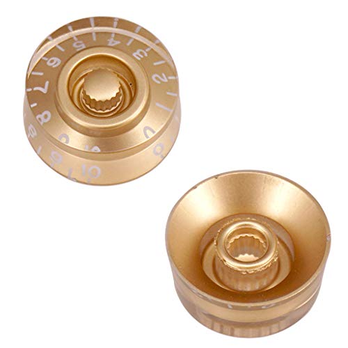 draaiknop voor snelheidscontrole van acryl, 4 stuks, voor elektrische gitaar, wit, zoals beschreven. - Afbeelding 8