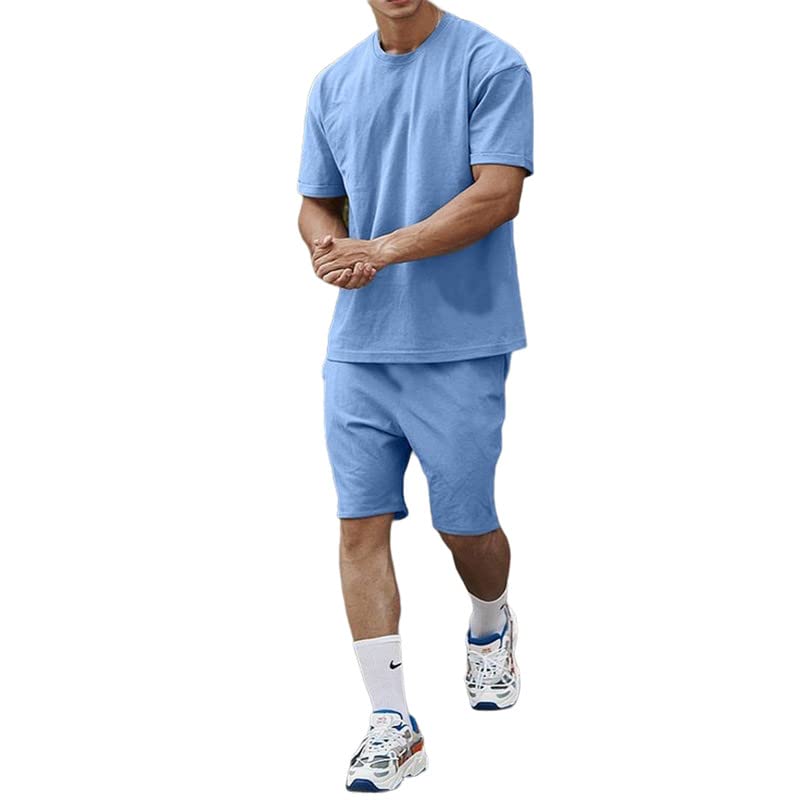 Ensemble t-shirt et short homme respirant taille XL idéal pour le jogging et le fitness