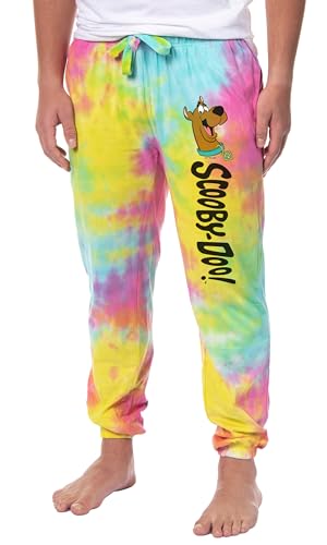 Scooby-Doo Mens' TV Show Cartoon Tie-Dye Jogger Pajama Pants For Adults