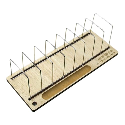 F Fityle Pièces en Bois Playant l'outil de Stockage du Manuel de Bricolage de Facile à Transporter Organisateur de pièces pour Les postes de Travail