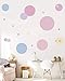 Big Polka Dots Wall Decals for Kids Room Wall Decor, Wall Dots Stickers Peel & Stick Vinyl Circle Decals DIY Bedroom Playroom Baby Boys Girls Neutral Bedroom Nursery Wall Decor