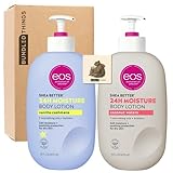 EOS Shea Butter 24 Hour Moisture Body Lotion with Exclusive Bundle Things Bear Magnet (Vanilla Cashm