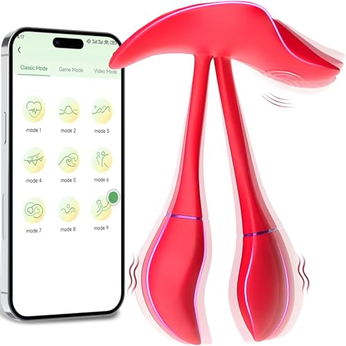 Vibradorador Mujer Juguetes Eroticos Pareja Sexuales APP Dildo 9X9 Modos Consoladores.. para Mujer con Vibradorador Control Remoto Estimulador Bluetooth de clitoris mujer con Juguete Sexual Bragas 08