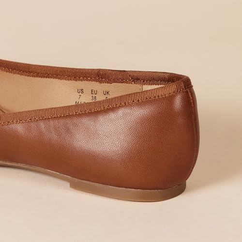 Image of Amazon Essentials Women's Comfortable Round Toe Ballet Flats with Bow