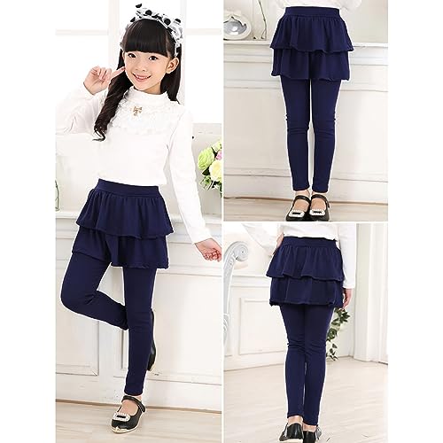 Kids Girls Leggings with Skirt Toddler Warm Cute Ruffle Tutu Skirt Pant Little Girls Birthday Outfit for Baby Fall3