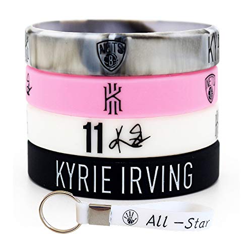 StarLight Silicone Wristband Bracelet - 5PCS Assorted Color - One of The Five is Adjustable (Irving 11)