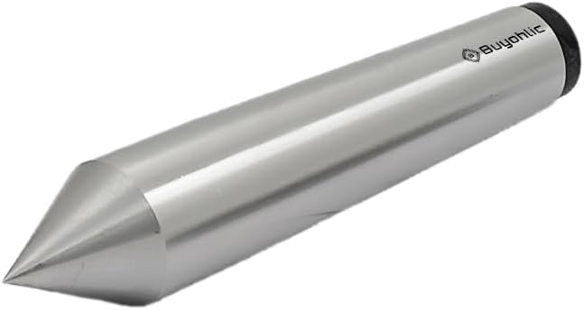 BUYOHLIC TOOL STEEL 60 DEGREE DEAD CENTER CENTRE- HARD & GROUND -LATHE DRILL, MILL, GRINDER TOOL (MT3 SHANK)