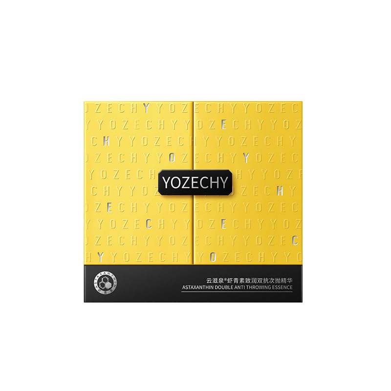 YOZECHY Astaxanthin 3D HA Hydra Serum Vials, Day-Night Dual Defense, Pollution Shield, Firms, Hydrates, Glow