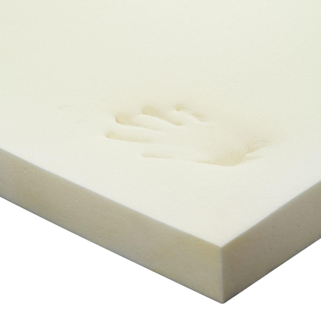 Memory Foam Mattress Topper for 3ft Single Bed Without Cover, 2 inch/5cm Thick, Ideal For Back Pain Support (90cm X 190cm X 5cm)