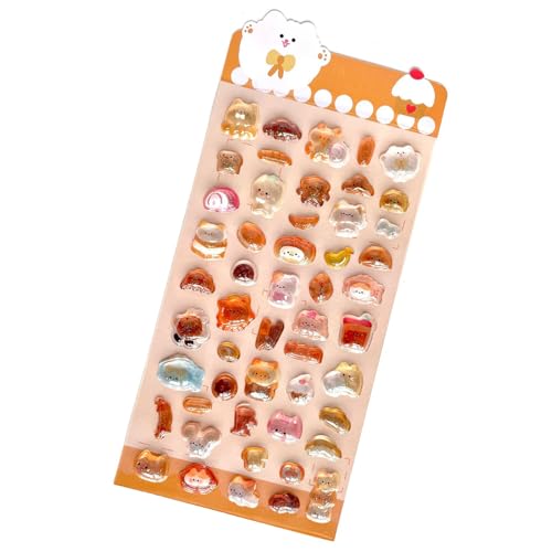 Ziizwfa Glitters Crystal Sticker Texture for Creative Art with Reusable Adhesive and Designs