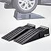cartrend PKW Auffahrrampen-Set 3 Tonnen, bis 235 mm, Hebebühne, Kunststoff Kfz Rampe, mit Überfahrschutz, 2 Stück