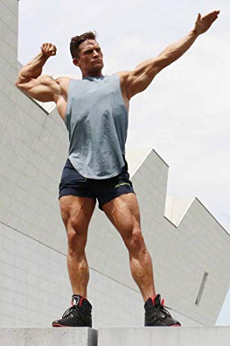 Jed North Men's Fitted Shorts Bodybuilding Workout Gym Running Tight Lifting Shorts Navy Medium #TOP3