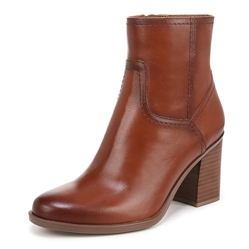 Naturalizer Womens Kalina Bootie Fashion Ankle Boot Cider Spice Brown Leather 9 M