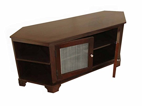 Image of APRODZ Mango Wood Deno TV Stand Cabinet for Home | TV Unit for Living Room | Brown Finish