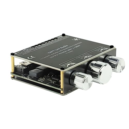 Begchy Placa Amplificadora Bluetooth de 2.1 Canales TPA3116 50Wx2+100W MóDulo de Audio de Subwoofer de Canal Izquierdo y Derecho de Alta Potencia E100H