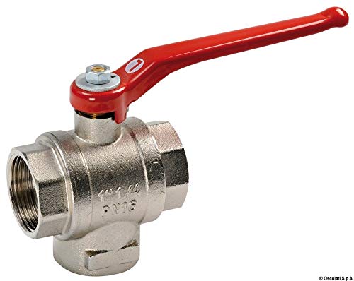 OSCULATI Valvola a Sfera Ottone 3 Vie 1 L
