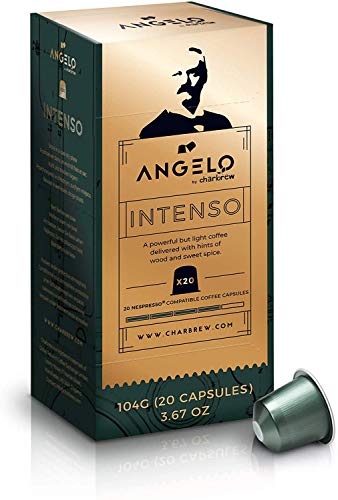120 Capsulas Compatibles con Cafeteras Nespresso - Capsulas de Café Intenso (6x20 Capsulas) de Angelo por Charbrew.