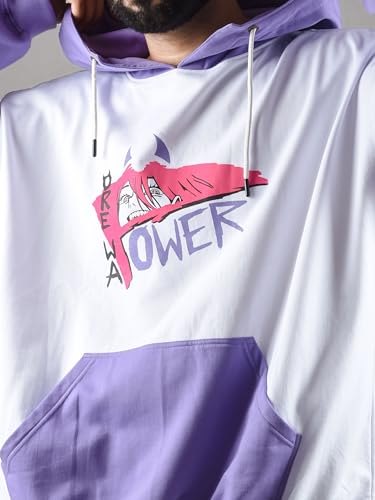 Image of ComicSense.xyz Unisex Chainsaw Man Anime Oversized Hoodie for Men and Women, Blood Fiend Printed Drop Shoulder Cosplay Anime Hoodies