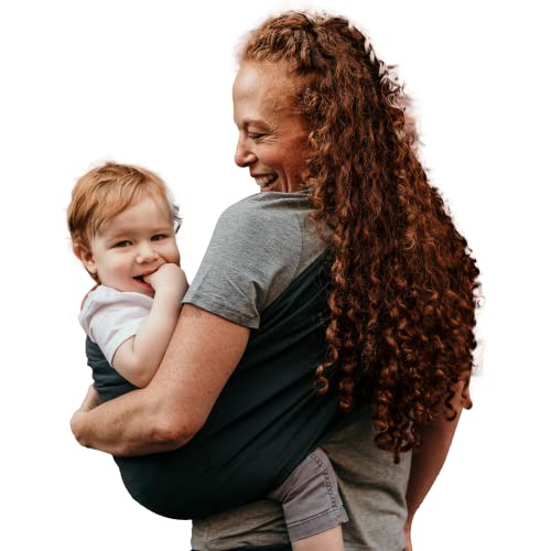 Image of Hip Baby Wrap - Baby Wraps Carrier for Infants and Toddlers - Soft, Durable Cotton Toddler Sling Carrier for Babies 8-35 lbs - Comfortable, Versatile for Nursing, Baby Shower Gifts - Stone