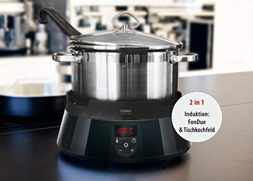 Fondue de inducción eléctrica Caso 2282 color negro para cocina 5