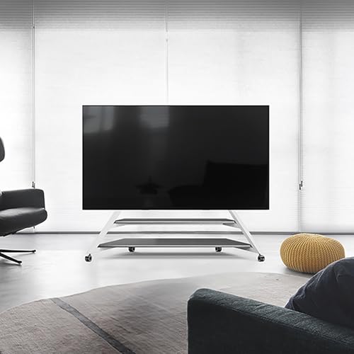 Soporte móvil vertical para TV 75-100 pulgadas blanco miniatura 7