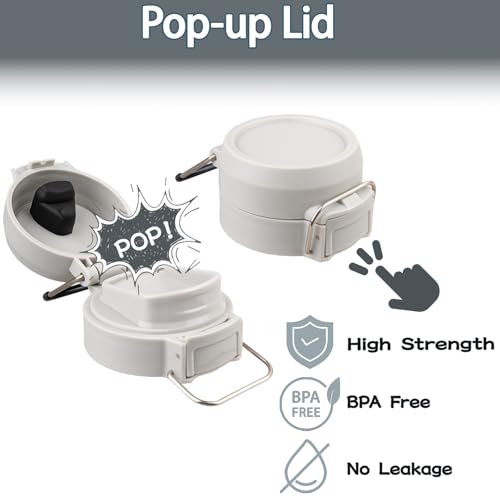 CERCGVEL Tampa de substituição compatível com Stanley Quick Flip GO 680.4 g 1,020.6 g, tampa superio