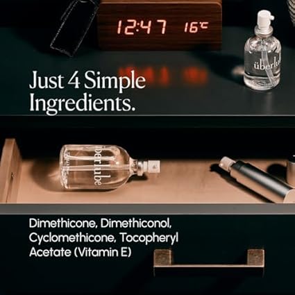 Überlube de gel lubricante | Lubricante sexuales estimulantes de silicona para el sexo anal - compatible con látex, sin perfume, sin sabor, sin residuos - 112ml plata