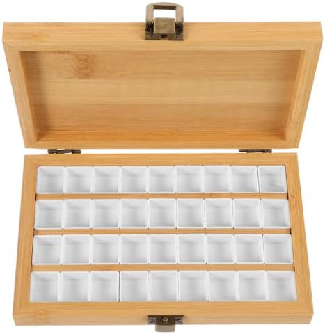 Palette De Peinture 36 Cases - Pour Gouache, Aquarelle, Acrylique, Dimensions 28x16x3 Cm