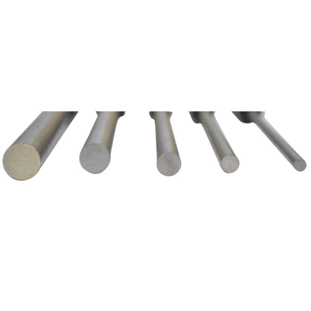 5 Pc Steel 8'' long Drive Pin Punch Set Knurled body Punches Tool Set - Image 2