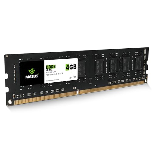 MABUS - Memoria RAM DDR3 4GB 1600MHz UDIMM para PC de Escritorio (PC3-12800)