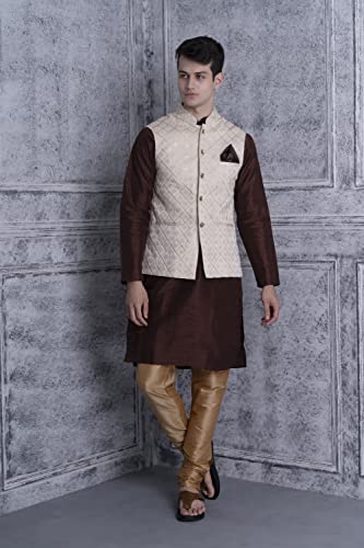 Image of Ethluxis Men's Silk Blend Kurta Set