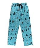 Lazy One Animal Pajama Pants For Men, Men's Separate Bottoms, Lounge Pants, Outdoors (Mountain Bigfoot, L)