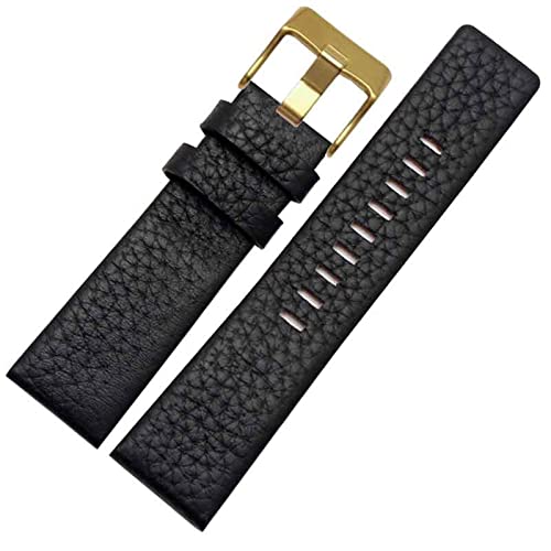 Bracelet de montre en cuir véritable 26mm 30mm résistant pour Diesel DZ7265