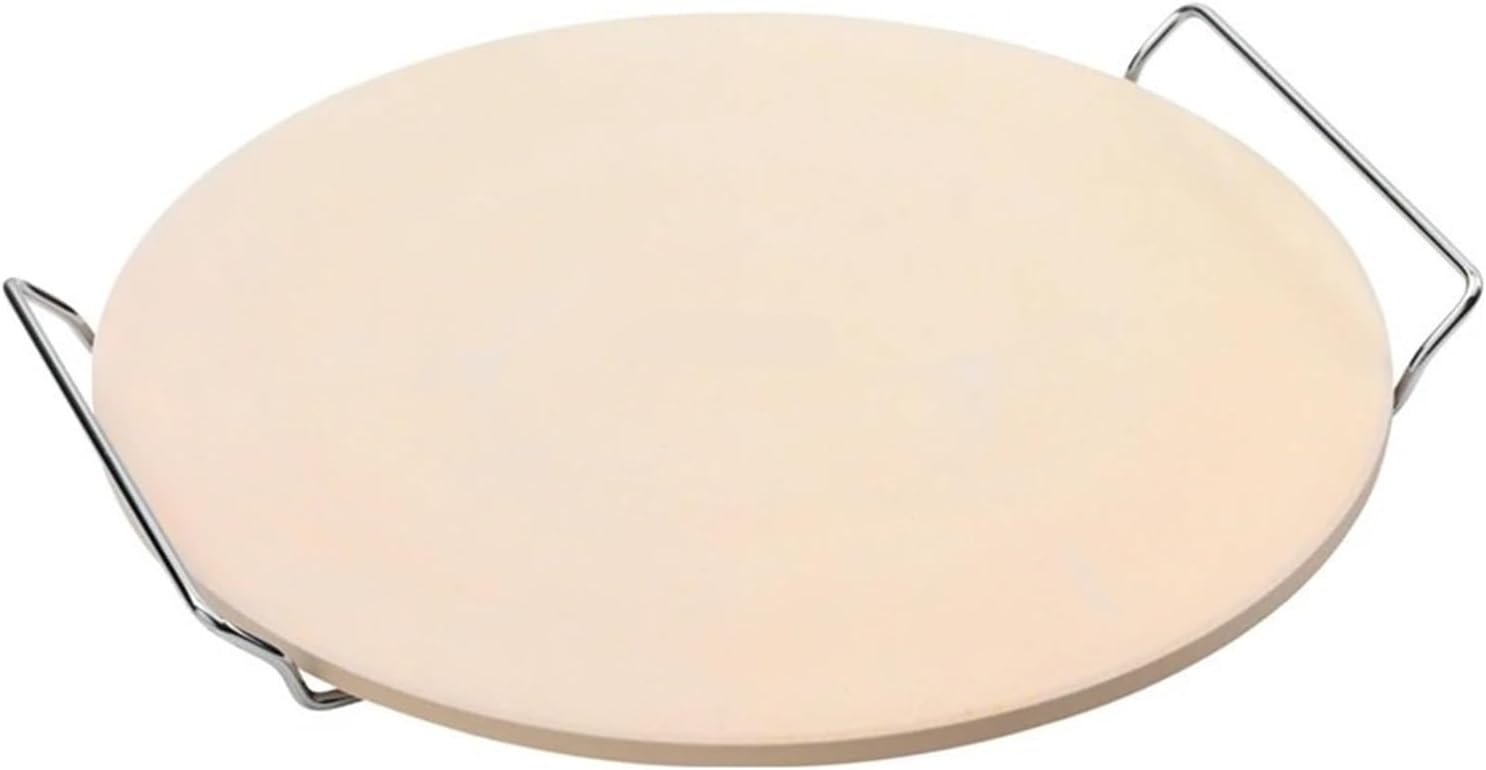 Round Fire-resistant Pizza Stone Board, Ceramic Insulation Plate, 9 ", 11", 12, 13", 15"(15inch 380x11mm)