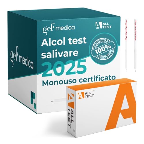 GEF Medica - Alcol Test Salivari Rapidi per Screening Personali, Strisce Alcolimetriche All Test, Prevenzione e Controllo Alcol, Monouso, Portatili, Sicure e Affidabili, Risultato in 2 Minuti (5)