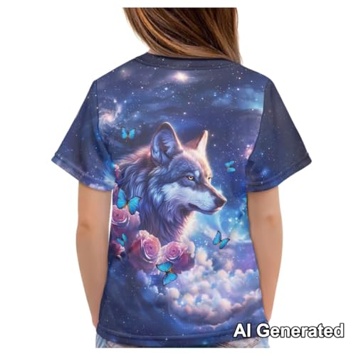 Image of Xhuibop Kids Tshirts Girls Boys 3-16 Years Summer Clothes for Teens Loose Fitting Tops