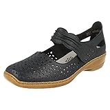 rieker ballerina leder blau Rieker Rieker Damen 41399 Geschlossene Ballerinas, Blau (royal/14), 40 EU