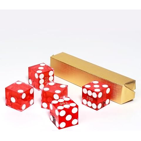 AAA Grade 19mm Pro Vegas Casino Style Craps Dice Set of 5 Cover